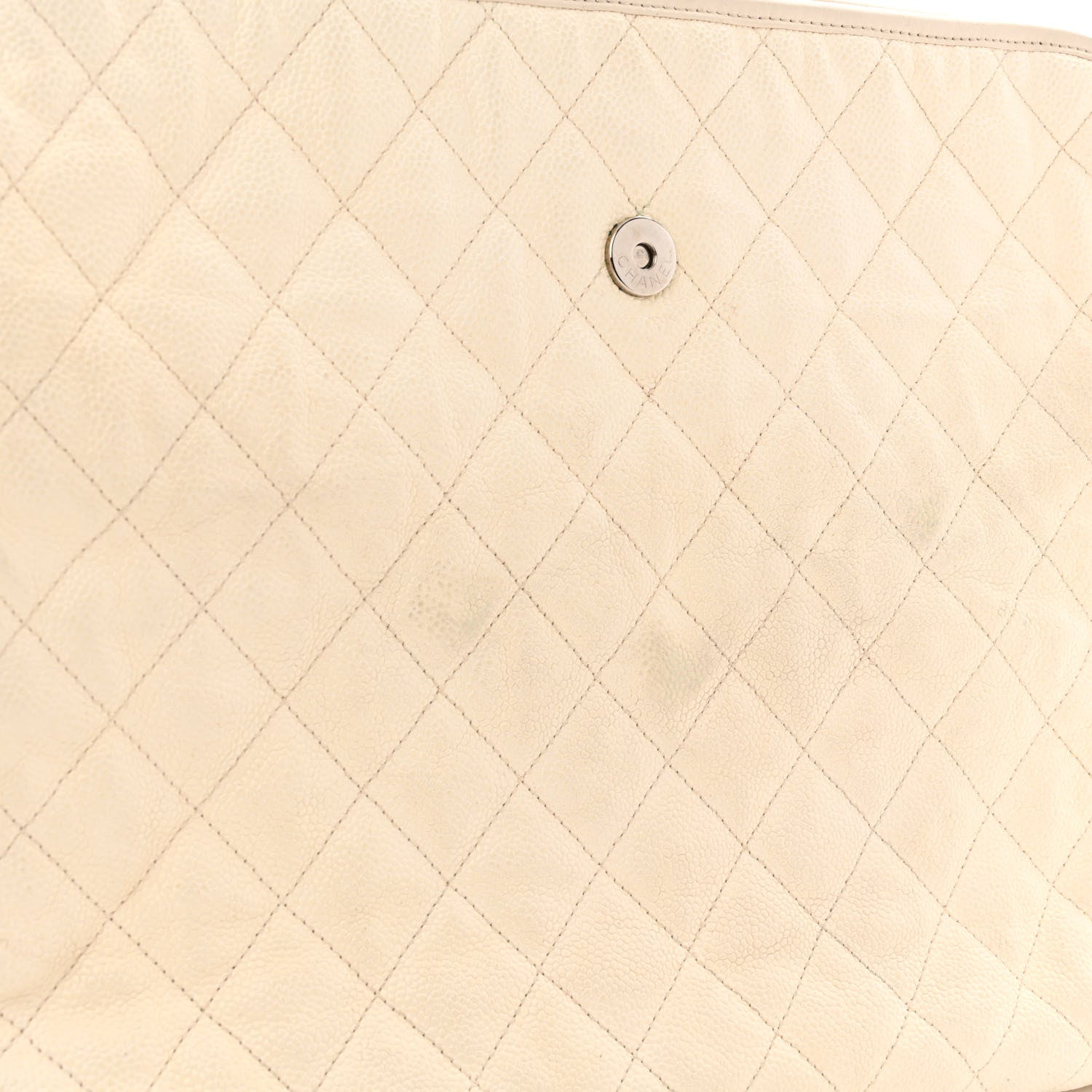 Chanel Caviar Quilted French Riviera Hobo Dark White 15 of 16