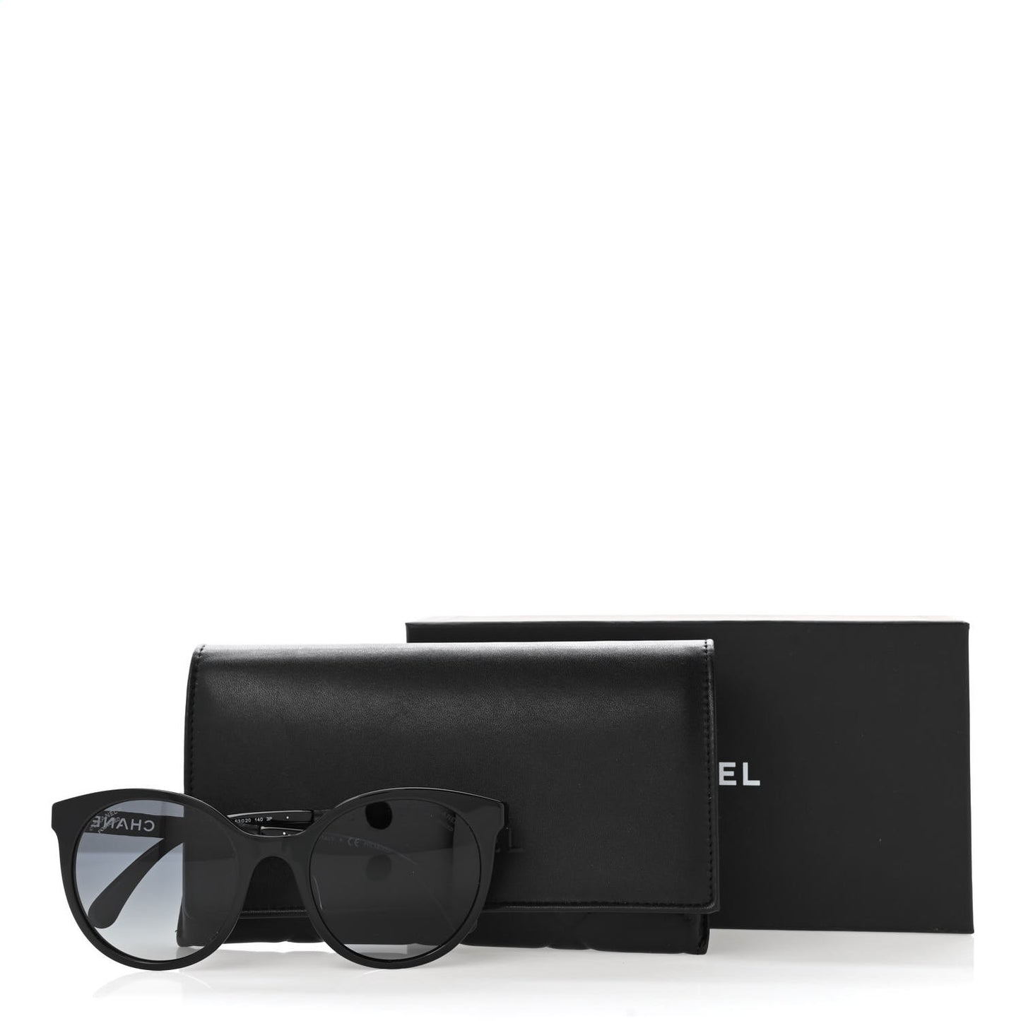 Acetate Metal Polarized Pantos Sunglasses 5440-A Black