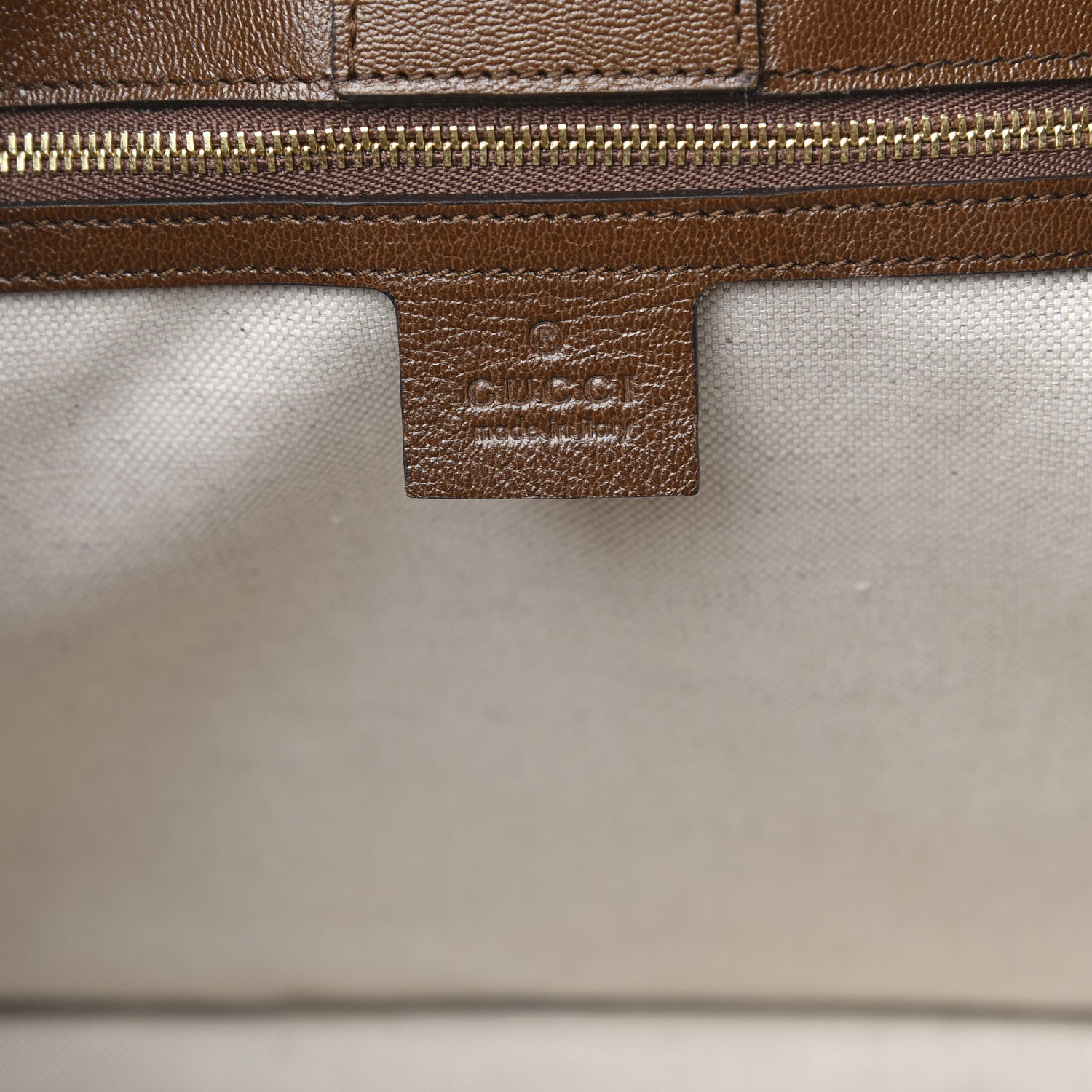 Gucci Monogram Horsebit 1955 Tote Bag Beige Brown Sugar 6 of 10