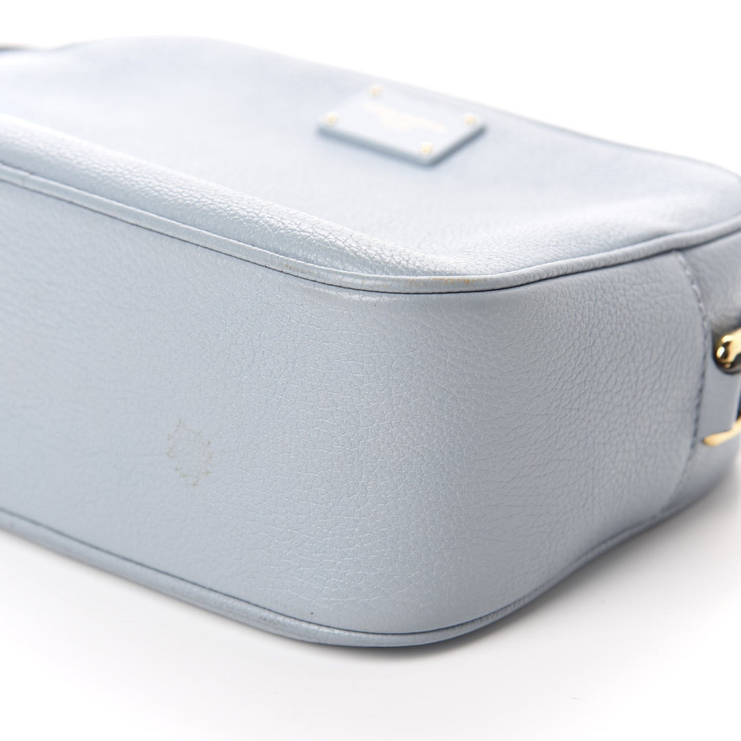 Calfskin Pom Pom Glam Crossbody Grey