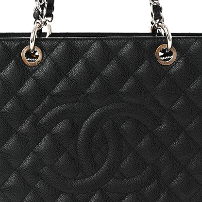 Chanel Caviar Quilted Grand Shopping Tote GST Black 8 of 10