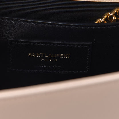 Saint Laurent Grain De Poudre Medium Monogram Kate Satchel Nude Powder 6 of 13