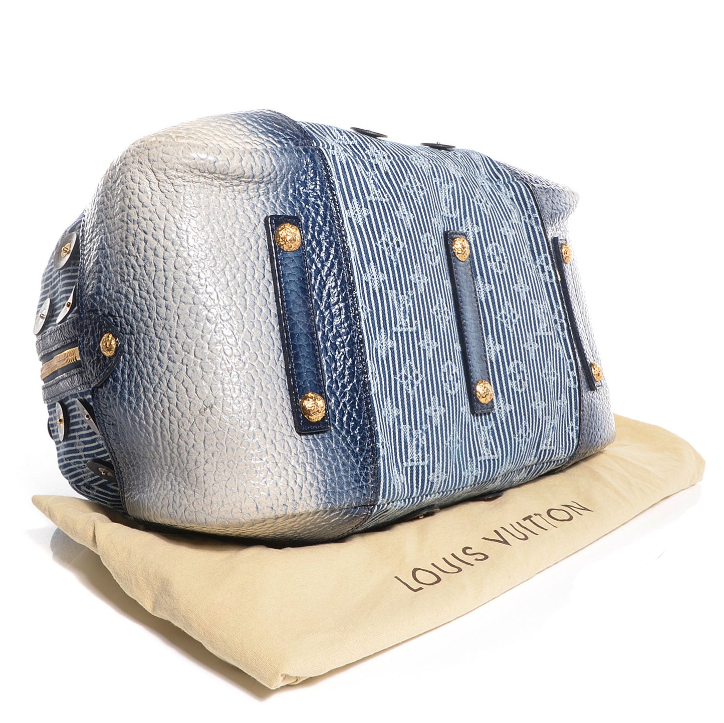 Denim Polka Dot Trunks and Bags Bowly