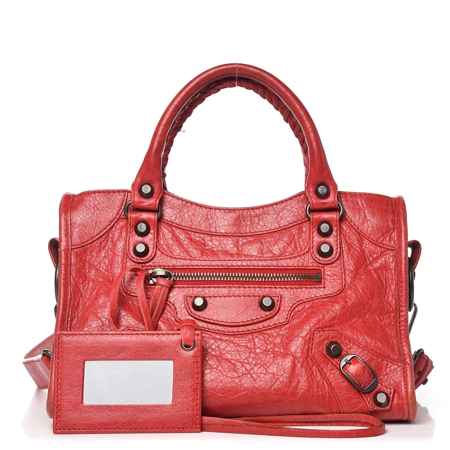 Balenciaga Agneau Classic Hardware Mini City Rouge Cardinal 1 of 13