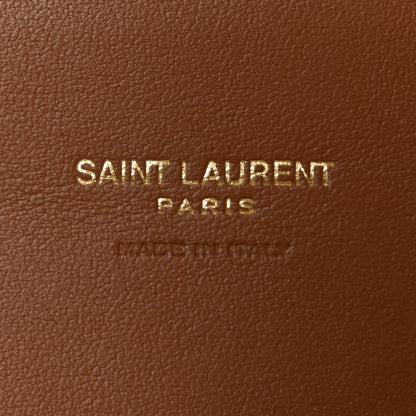 Saint Laurent Raffia Calfskin Le 5 A 7 Baby Hobo Natural Brick 6 of 10