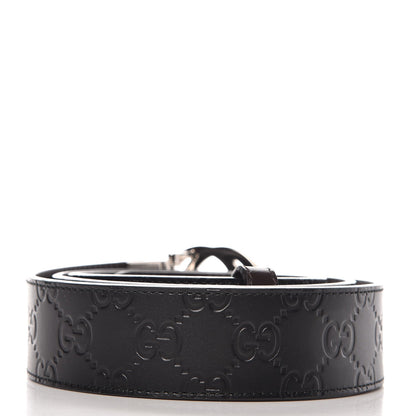 Gucci Guccissima Signature Interlocking G Reversible 37mm Belt 100 40 Black Cocoa 3 of 6