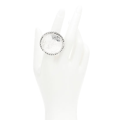 John Hardy Sterling Silver Palu Hammered Dome Ring 53 6.25 2 of 4