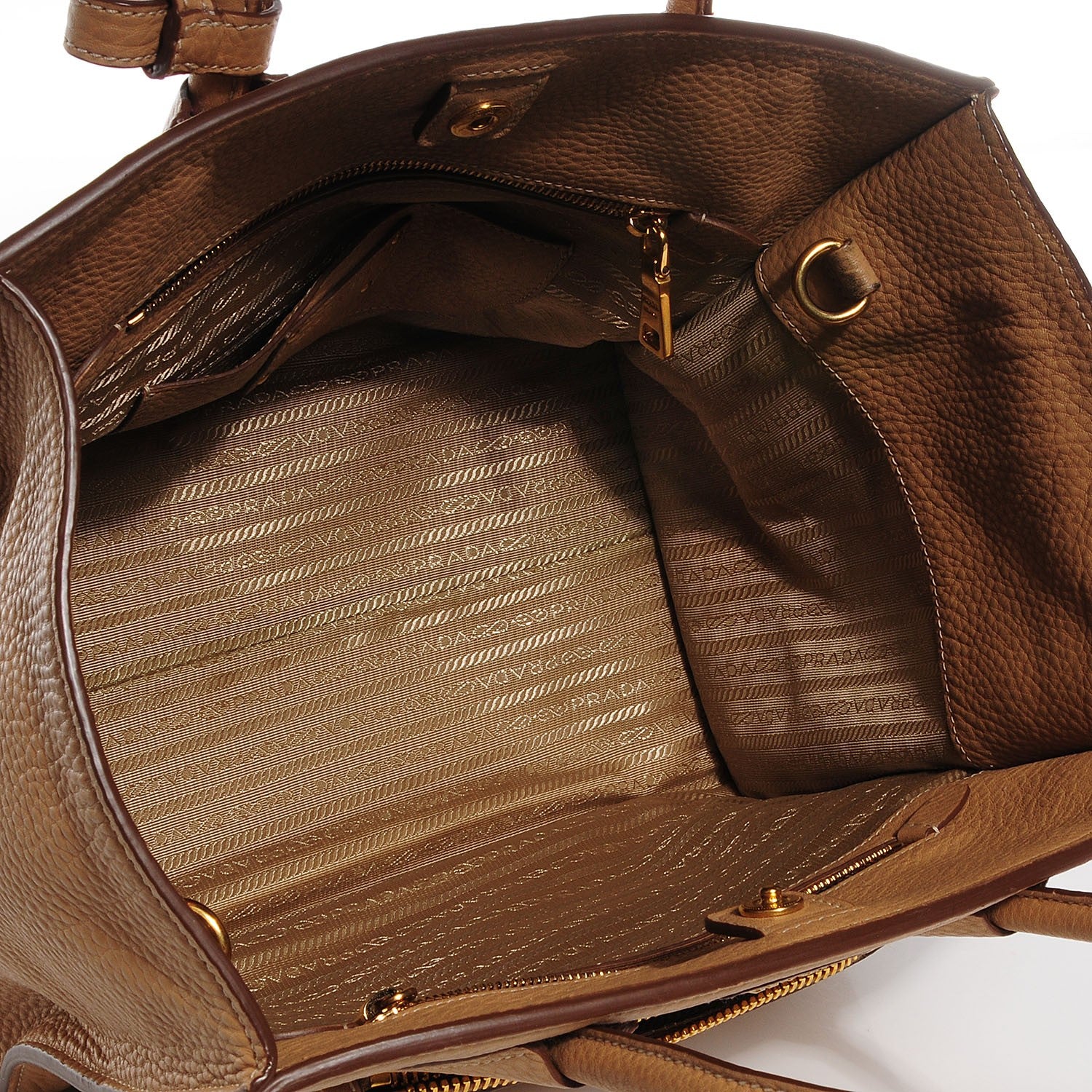 Prada Vitello Daino Shopping Tote Sughero 5 of 11