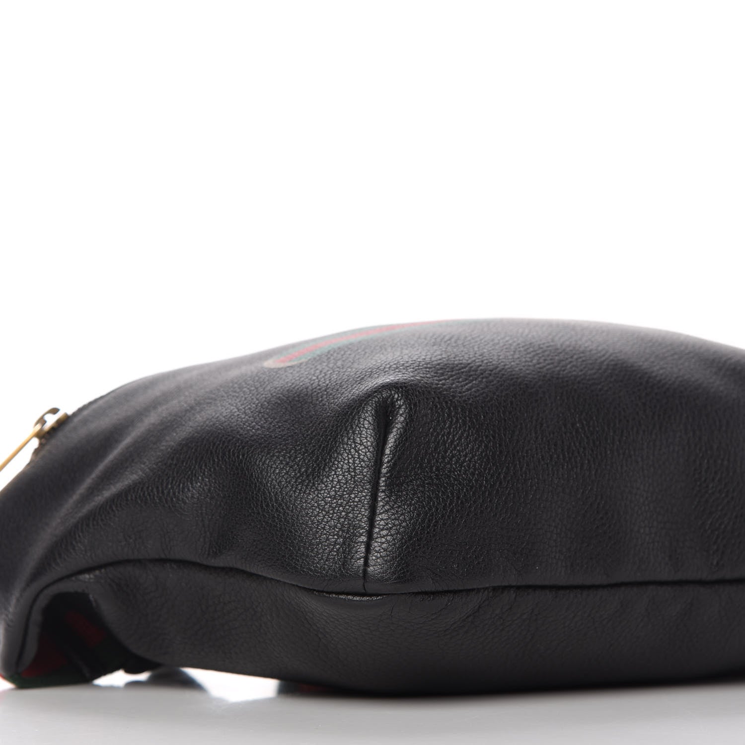 Gucci Grained Calfskin Logo Belt Bag Black 6 of 11