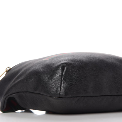 Gucci Grained Calfskin Logo Belt Bag Black 6 of 11