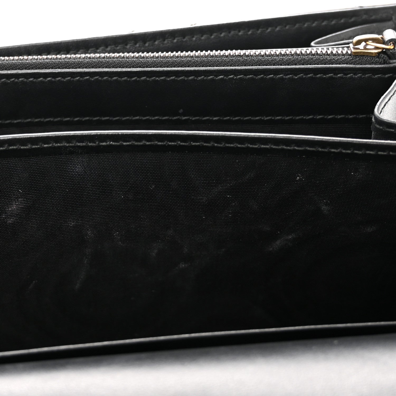 Gucci Calfskin Matelasse GG Marmont Chain Wallet Black 10 of 13