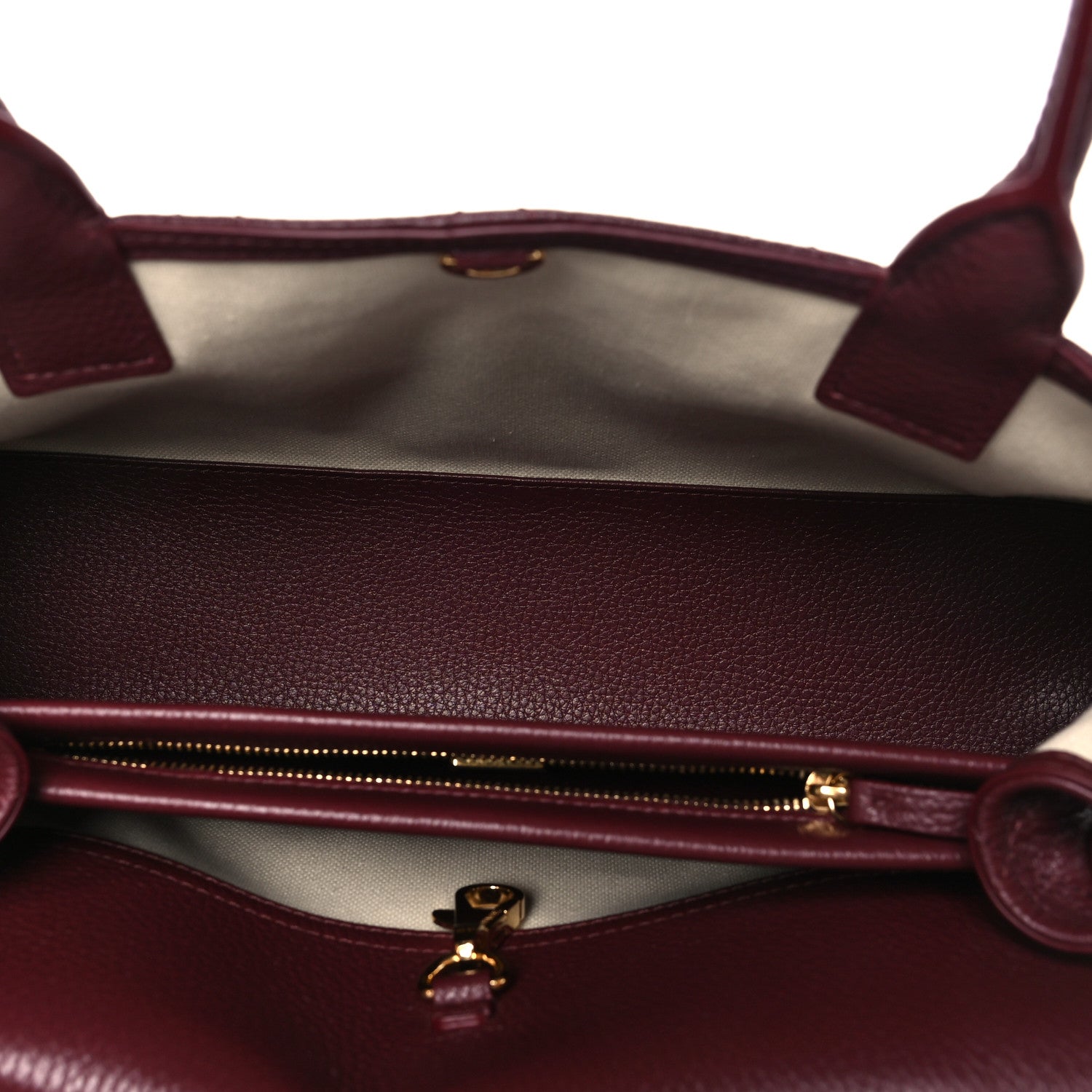 Chanel Grained Calfskin Stitched Urban Essentials Small Shopping Bag Burgundy 5 of 11