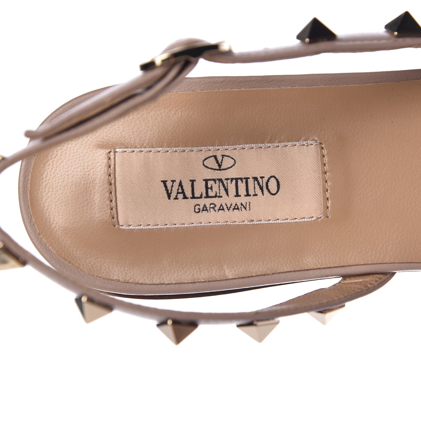 Patent Rockstud Slingback Flats 38 Poudre