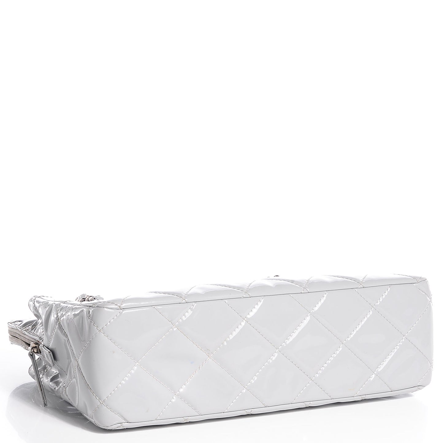 Vinyl Quilted In the Business Camera Case Light Grey