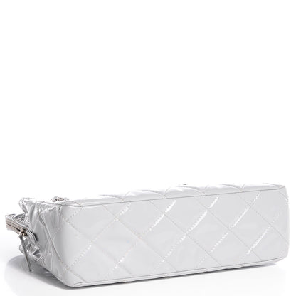 Chanel Vinyl Quilted In the Business Camera Case Light Grey 4 of 9