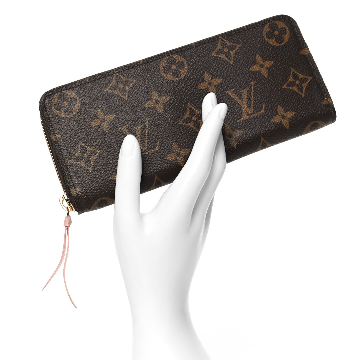 Louis Vuitton Monogram Clemence Wallet Rose Ballerine 2 of 6