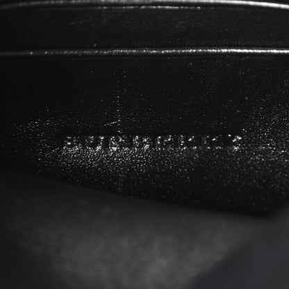 Burberry Signature Grain Calfskin Check Embossed Langley Crossbody Black 6 of 9