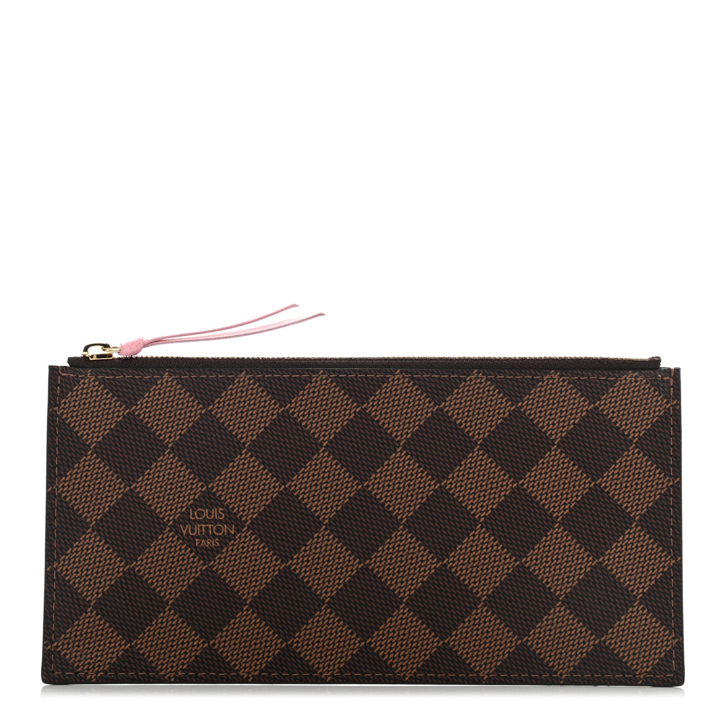 Damier Ebene Studded Felicie Chain Wallet Zippered Insert