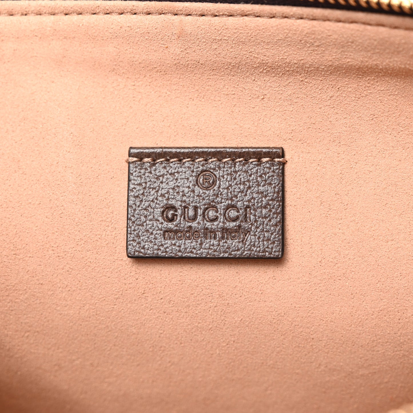 GG Supreme Monogram Large Ophidia Pouch Clutch Brown