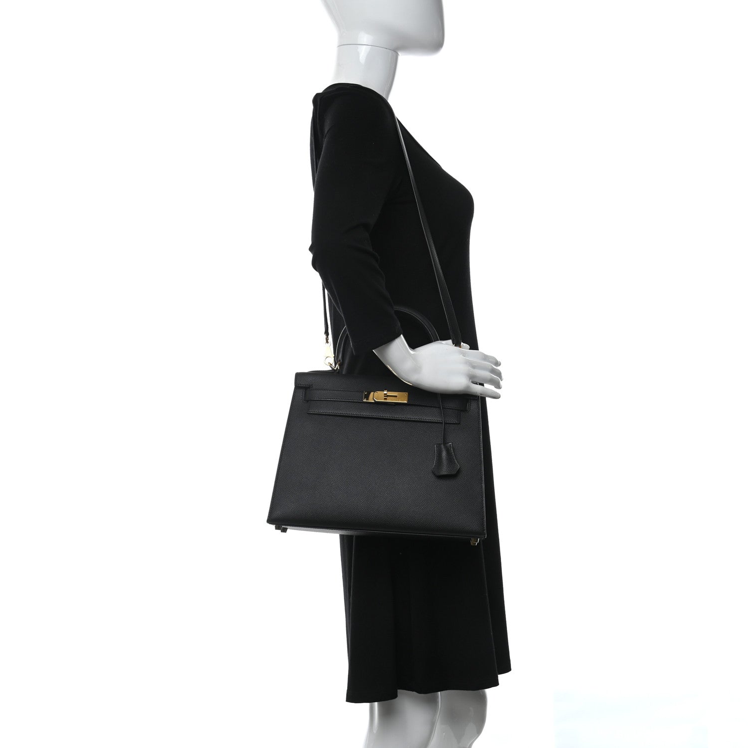 Hermes Epsom Kelly Sellier 28 Black 3 of 11