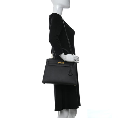 Hermes Epsom Kelly Sellier 28 Black 3 of 11