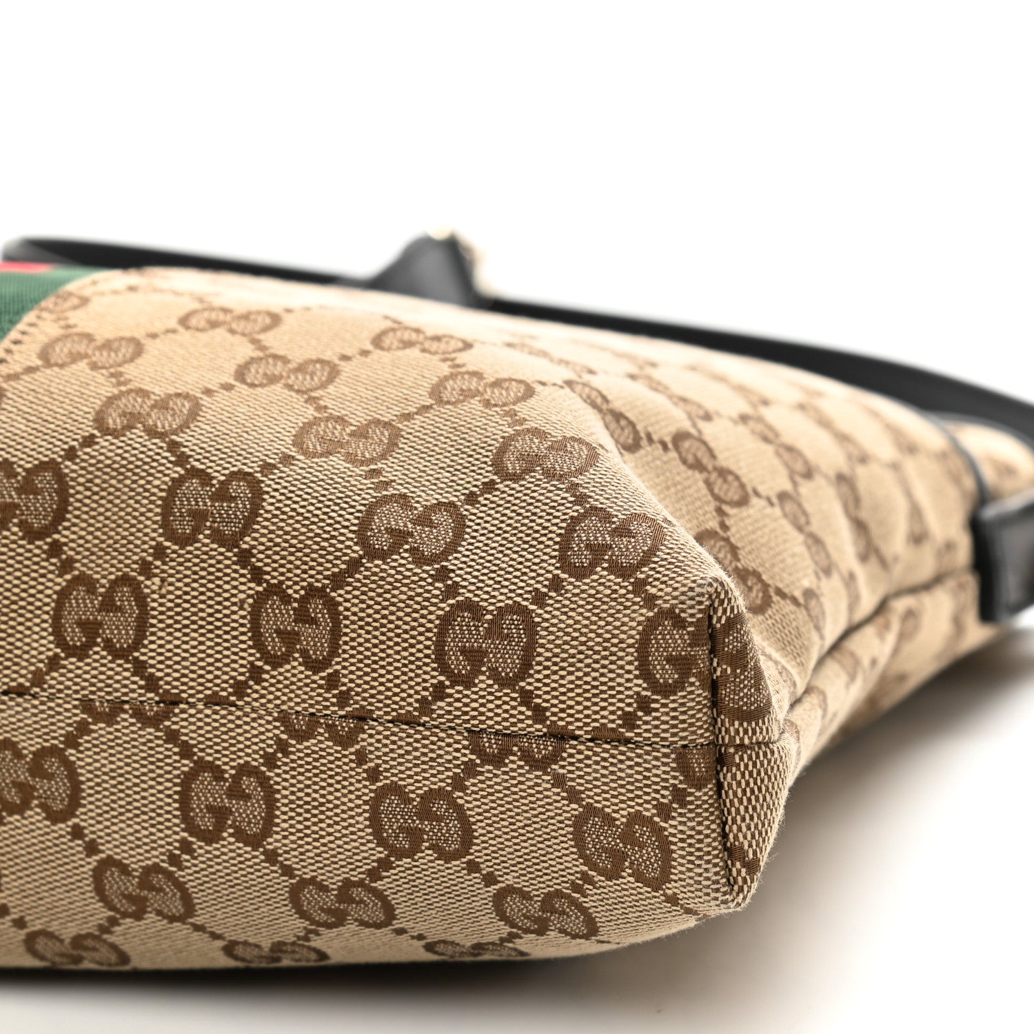 Gucci GG Monogram Web Flat Messenger Bag Black 10 of 10