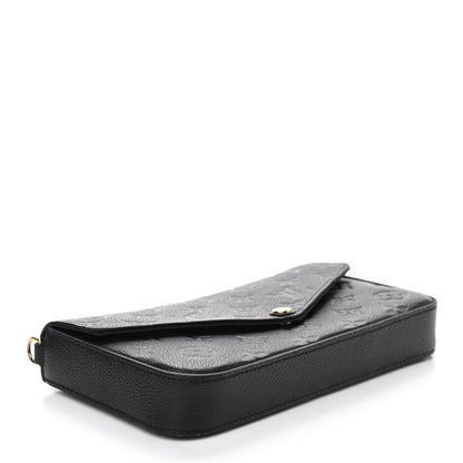 Louis Vuitton Empreinte Pochette Felicie Chain Wallet Black 5 of 10