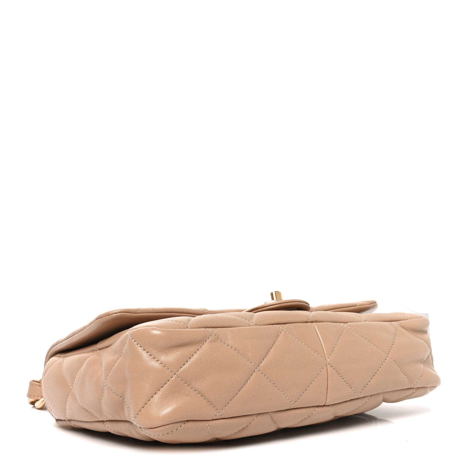 Chanel Lambskin Quilted Large CC Funky Town Flap Beige 4 of 10