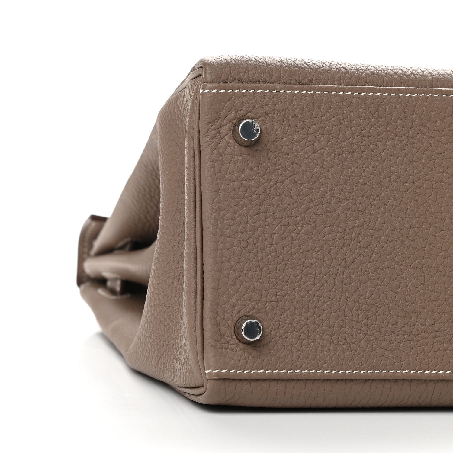 Hermes Togo Horseshoe Kelly Retourne 35 Etoupe 7 of 9