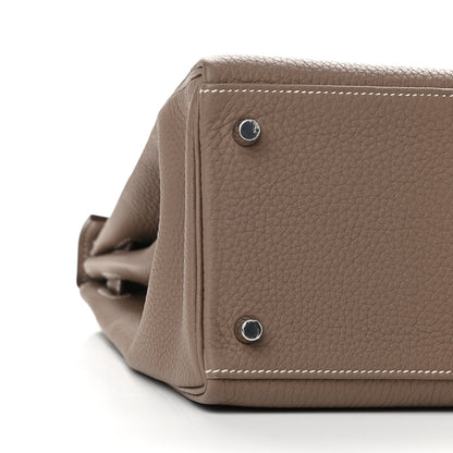 Hermes Togo Horseshoe Kelly Retourne 35 Etoupe 7 of 9