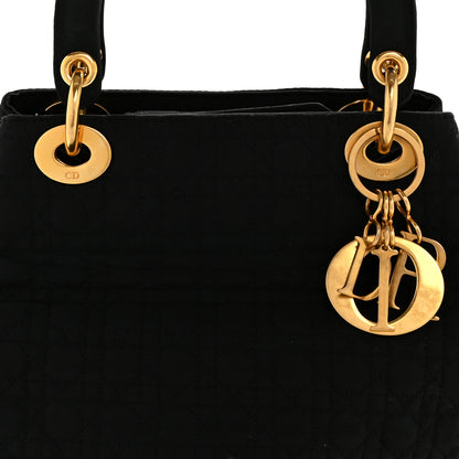 Christian Dior Nylon Cannage Medium Lady Dior Black 14 of 27