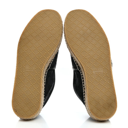 Gucci Monogram Miro Soft Calfskin Mens Espadrilles 9 Blue Black 5 of 9