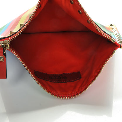 Valentino Garavani Vitello 1973 Medium Rockstud Zip Pouch Multicolor 5 of 6