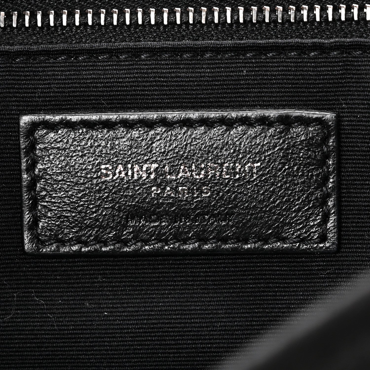 Saint Laurent Nubuck Crocodile Embossed Monogram Medium Niki Chain Satchel Black 6 of 10