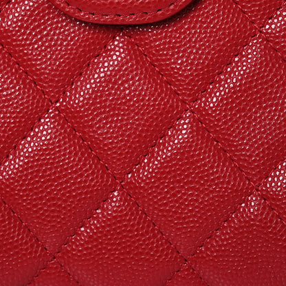 Chanel Caviar Quilted Classic Phone Holder Red 9 of 13