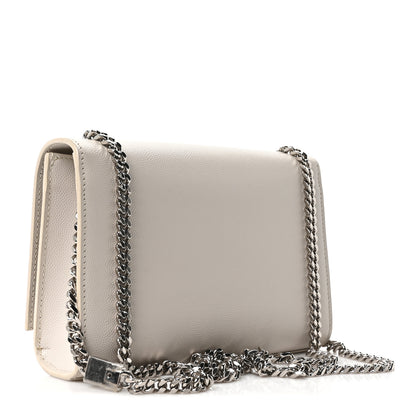 Saint Laurent Grain De Poudre Small Classic Monogram Kate Tassel Satchel Icy White 3 of 10
