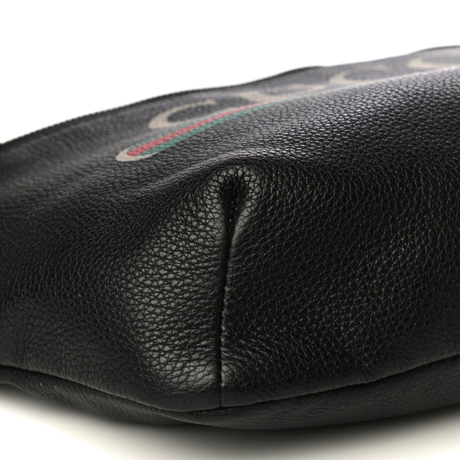 Gucci Grained Calfskin Logo Belt Bag Black 8 of 13