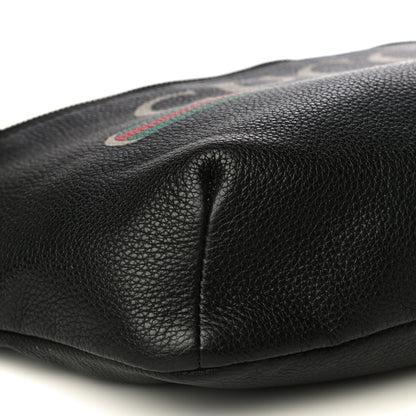 Gucci Grained Calfskin Logo Belt Bag Black 8 of 13