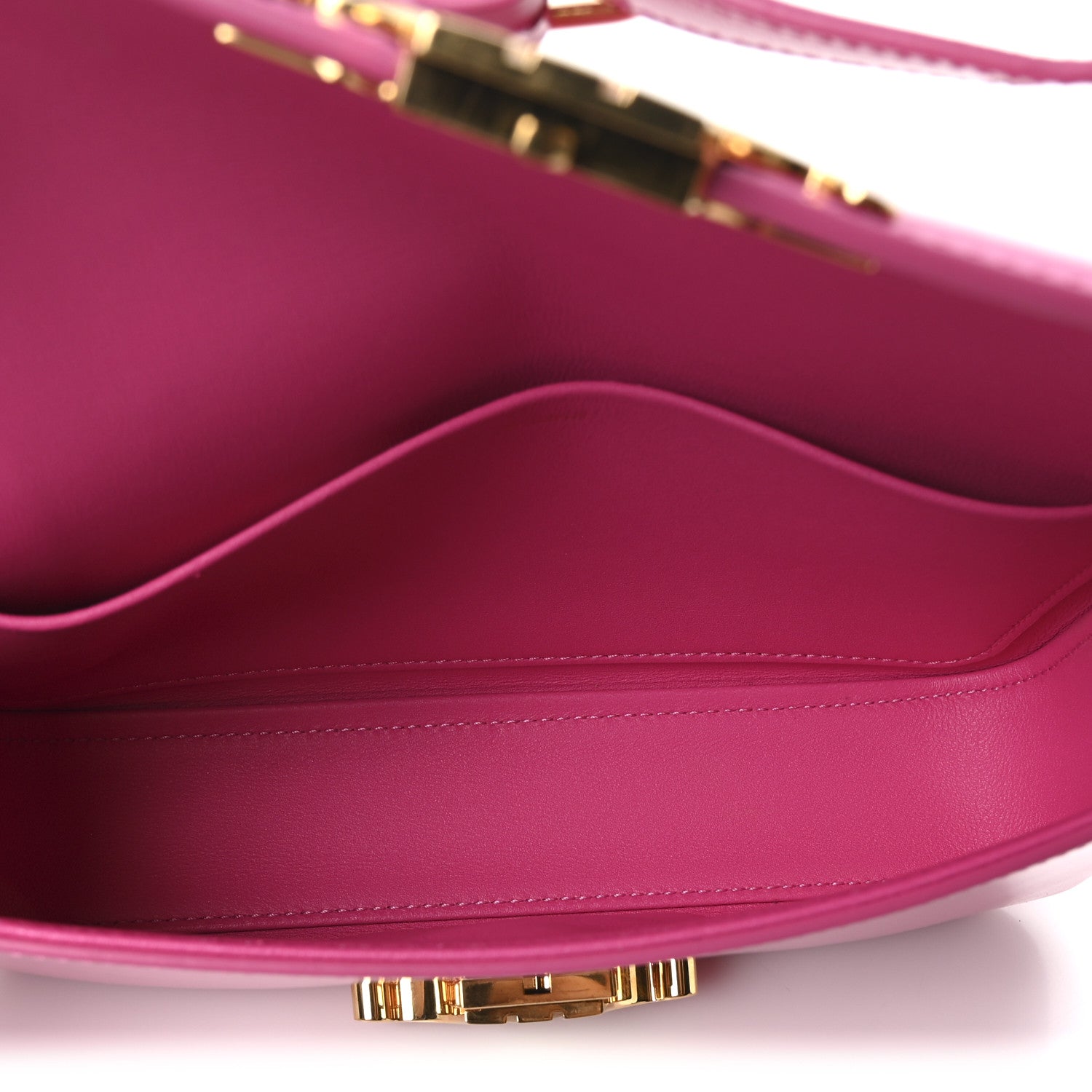 Celine ピンク ショートゴムブーツ 37 Celine Women's Block Wedge with Triomphe Calfskin Bleached Pink