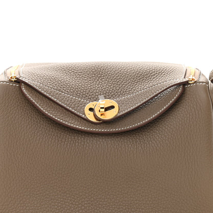 Hermes Taurillon Clemence Lindy 26 Etoupe 8 of 11