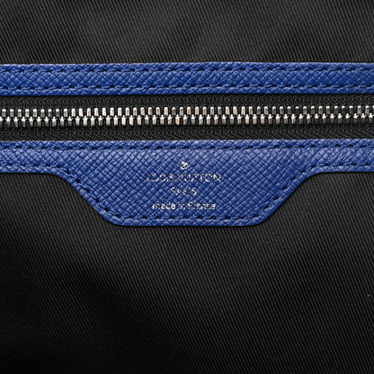 Louis Vuitton Taiga Monogram Eclipse Keepall Bandouliere 50 Pacific Blue 5 of 10