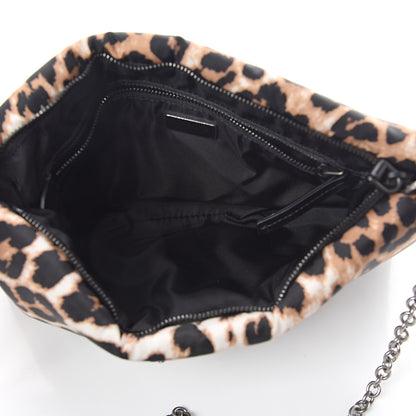 Prada Tessuto Soft Nylon Leopard Print Crossbody Avorio 4 of 7