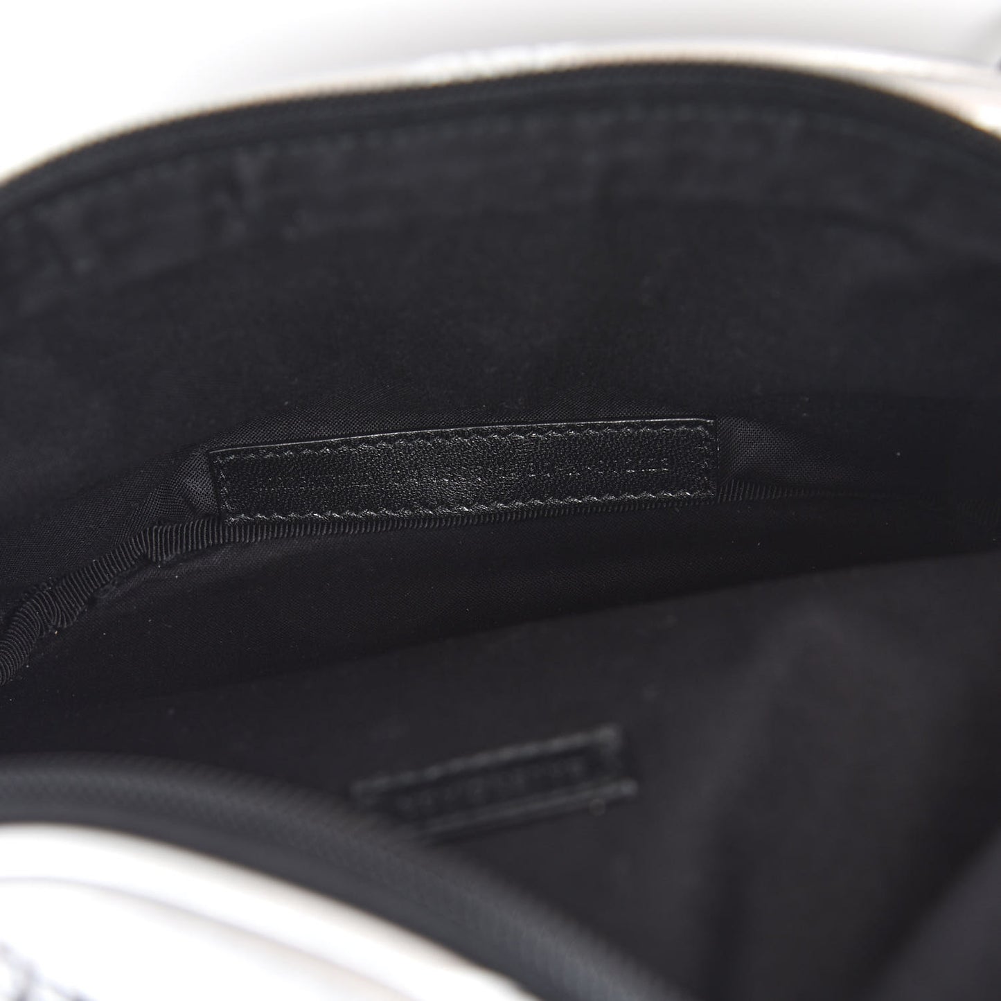 Metallic Calfskin Losange Monogram Explorer Belt Bag Silver Black White