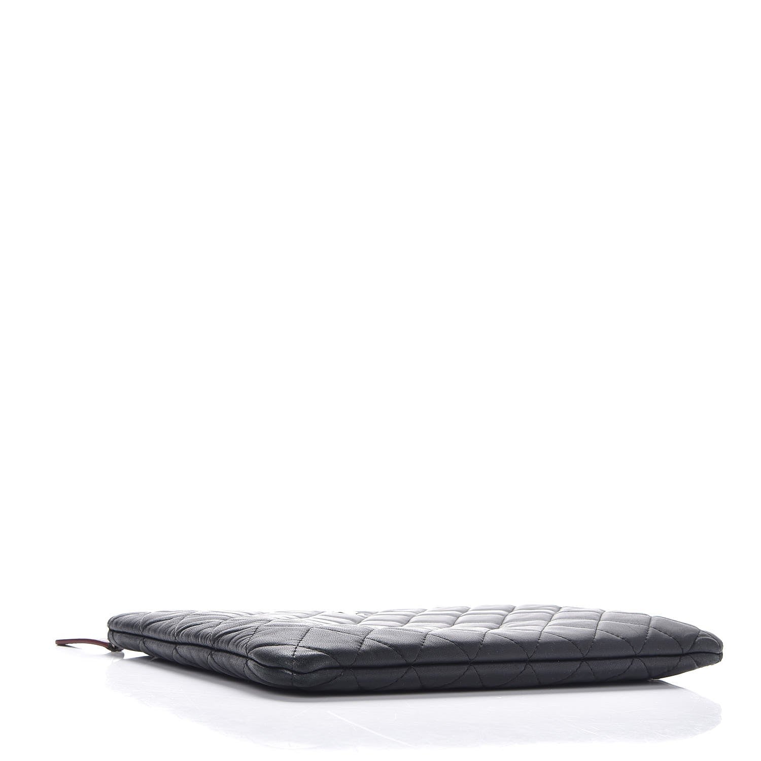 Chanel Lambskin Quilted Medium Cosmetic Case Black 4 of 10
