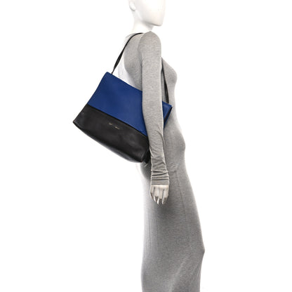 Celine Calfskin Suede All Soft Shoulder Bag Indigo 2 of 9