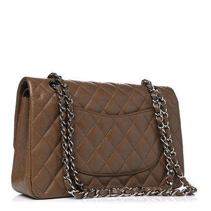 Chanel Caviar Quilted Medium Double Flap Brown 2 of 11
