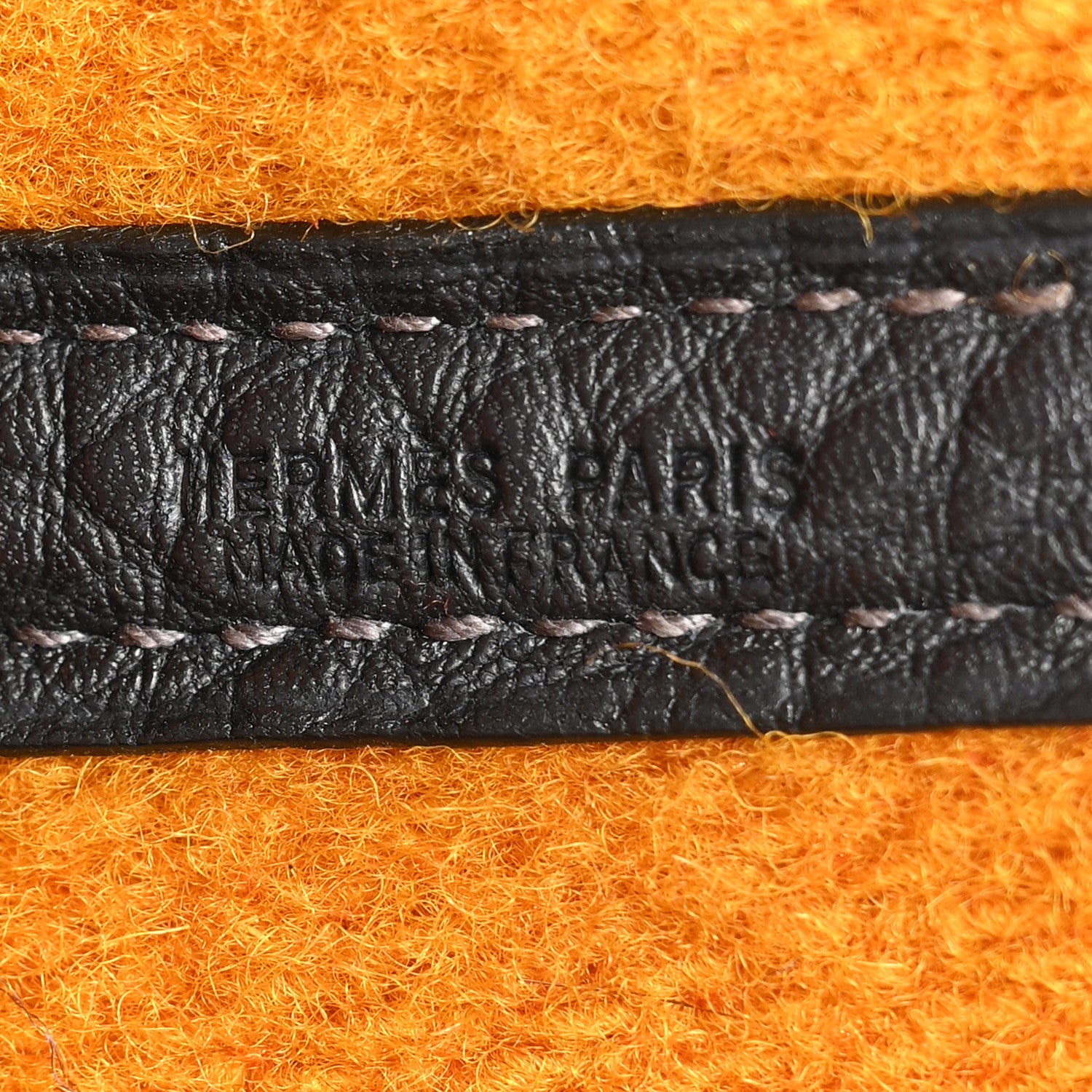Hermes Wool Rocabar Garden Party Tote 36 MM Orange Black 6 of 13