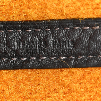 Hermes Wool Rocabar Garden Party Tote 36 MM Orange Black 6 of 13