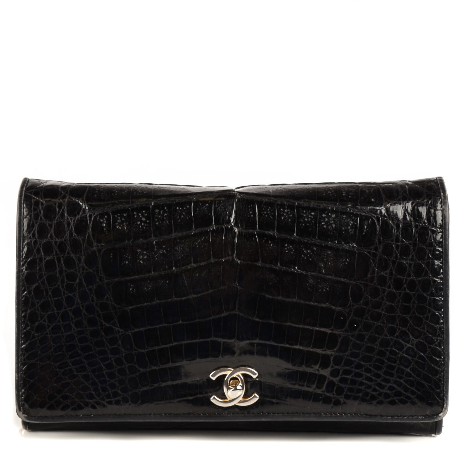 Chanel Alligator Medium Single Flap Black 1 of 9