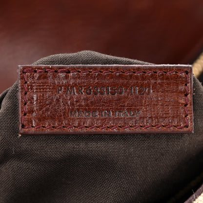 Saint Laurent Cotton Canvas Vintage Calfskin Monogram Medium Niki Chain Satchel Natural Chocolate 7 of 13